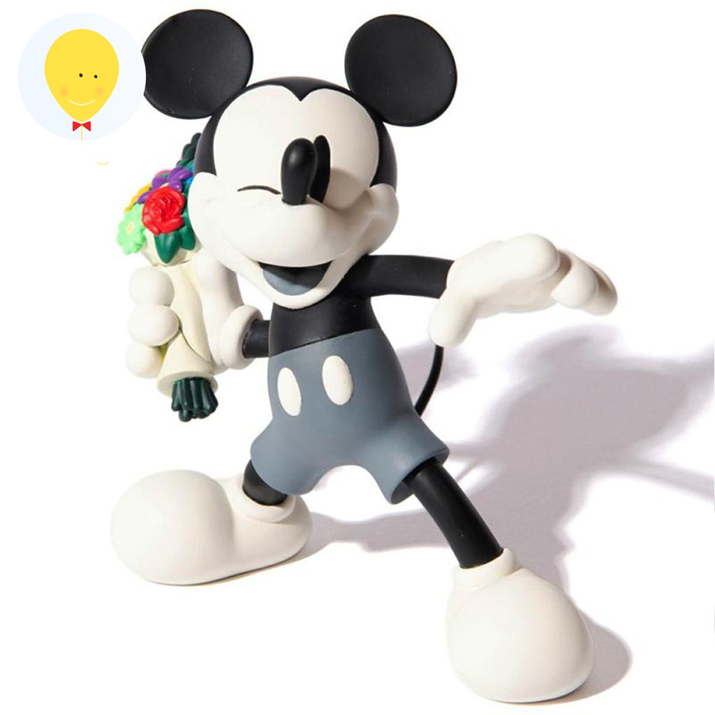 キャラクターグッズ VCD THROW MICKEY White Black gachabox VCD Throw Mickey Mouse Black White version พร้อมส่ง