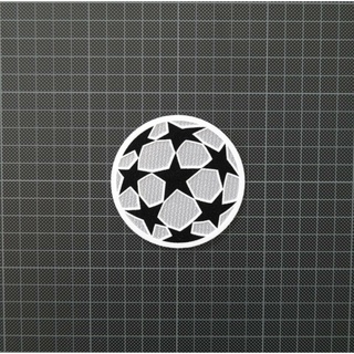 อาร์ม กำมะหยี่ ยูฟ่า สตาร์บอล Patch UEFA Champions League Starball Football Patches/Badges 2000-2001 Silver