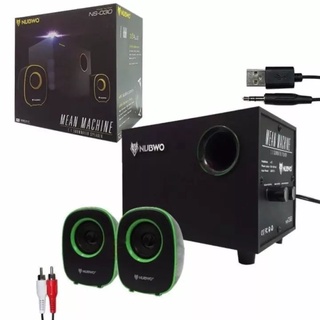 สินค้า ลำโพง NUBWO รุ่น NS-030 ต่อมือถือ คอม มีซับ ปรับเบสได้เสียงดีมาก USB SPEAKER 2.1 (ประกันศูนย์ 1 ปี)
