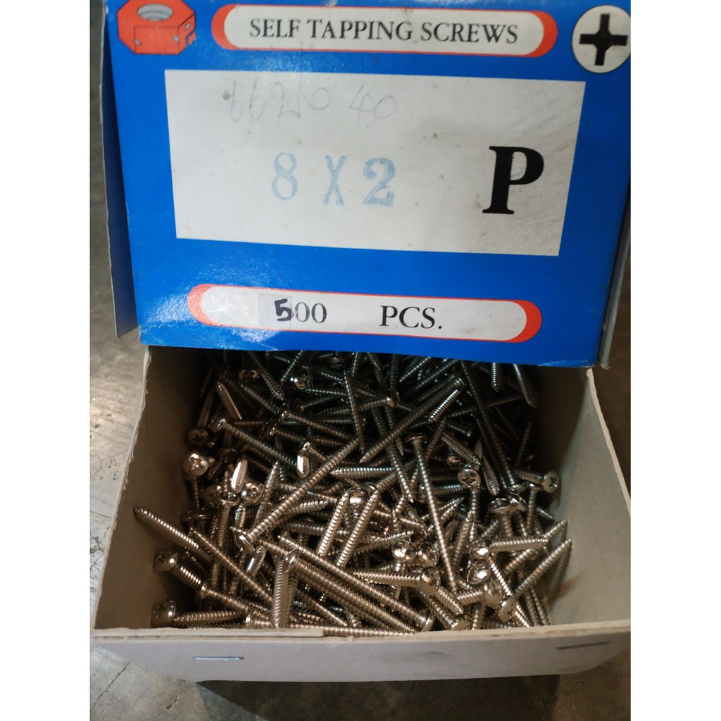 สกรู-สกรูเตเปอร์-เกลียวเหล็ก-self-tapping-screws-เบอร์-8-แบ่งขาย