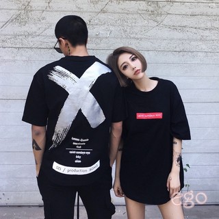 ห้าแบ่งหลวมแขนบูมกระแสคู่รักเสื้อยืดแขนสั้นรุ่นการ์ดหลวมร้อนหลวมแขนสั้น