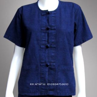 ภาพขนาดย่อของภาพหน้าปกสินค้าเสื้อม่อฮ่อมใส่ได้ทั้งชายและหญิง มีขนาดตั้งแต่ 40"-60" (S-8L) เสื้อแบบกระดุมจีน(จำหน่ายเฉพาะเสื้อ) จากร้าน kk.cotton บน Shopee