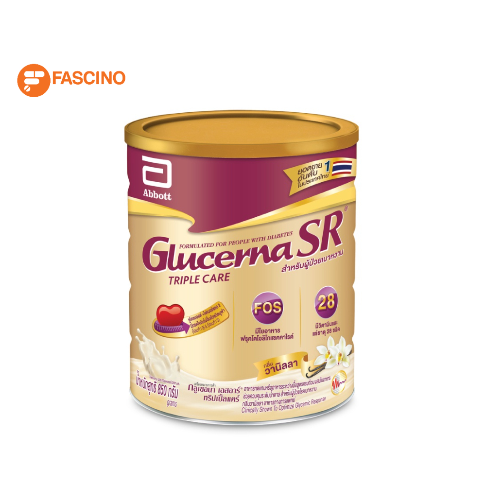 abbott-glucerna-sr-powd-อาหารทดแทนสำหรับผู้ป่วยโรคเบาหวาน-850g