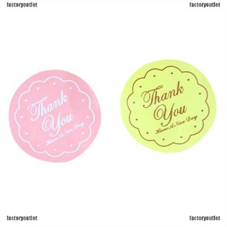 ☆Cod☆【พร้อมส่ง】ซีลวงรี Thank You 48 ชิ้น