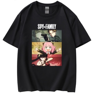 เสื้อยืดโอเวอร์ไซส์เสื้อผ้ามีสไตล์เสื้อยืดโอเวอร์ไซส์Manga Anime spy x family ลอยด์ ฟอเจอร์ อาเนีย ฟอเจอร์ ยอร์ ฟอเจอร์