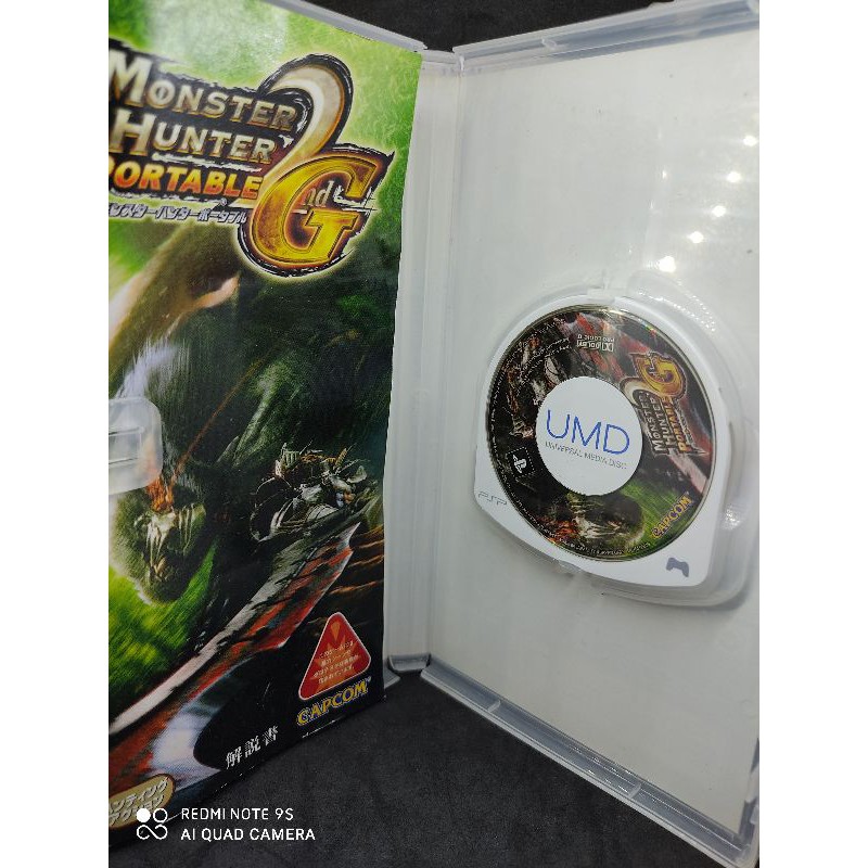 เกมส์แผ่นแท้-psp-monster-hunter-2g-สภาพสวย-ใช้งานได้ปกติ-สินค้าดี-ไม่มีย้อมแมว