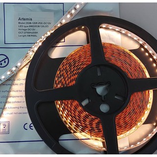 ไฟเส้น LED แสงสีเหลือง 12v 14.4w IP20 Item LED SMD3528-120 LED