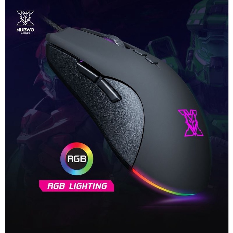 ลด 💥💯 ของแท้ เมาส์เกมมิ่ง Nubwo X56 MOUSE GAMING Spectre Ergonomic