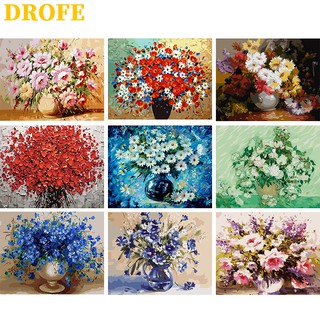 DROFE 【ขนาด : 50X40 ซม】~ซีรีส์แนวสตรีท -1~ พร้อมส่งภาพระบายสีตามตัวเลขของขวัญDIY / paint by number / บ้านตกแต่ง / ตามหมายเลข / ภาพวาด DIY/ จิตรกรรมดิจิทัล / การวาดภาพดิจิทัล