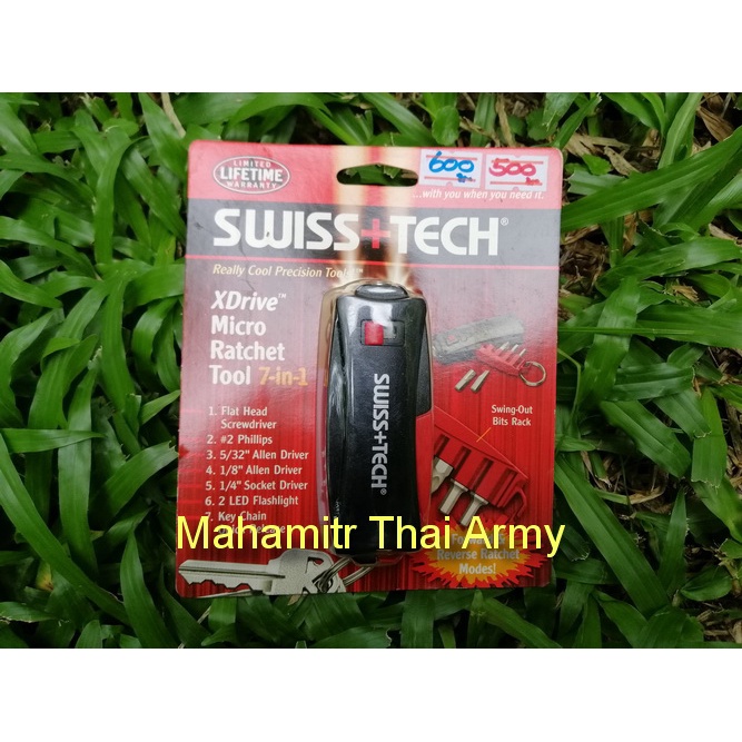 ชุดเครื่องมือ SWISS+TECH รุ่น XDrive Micro Ratchet Tool 7 in 1 | Shopee ...