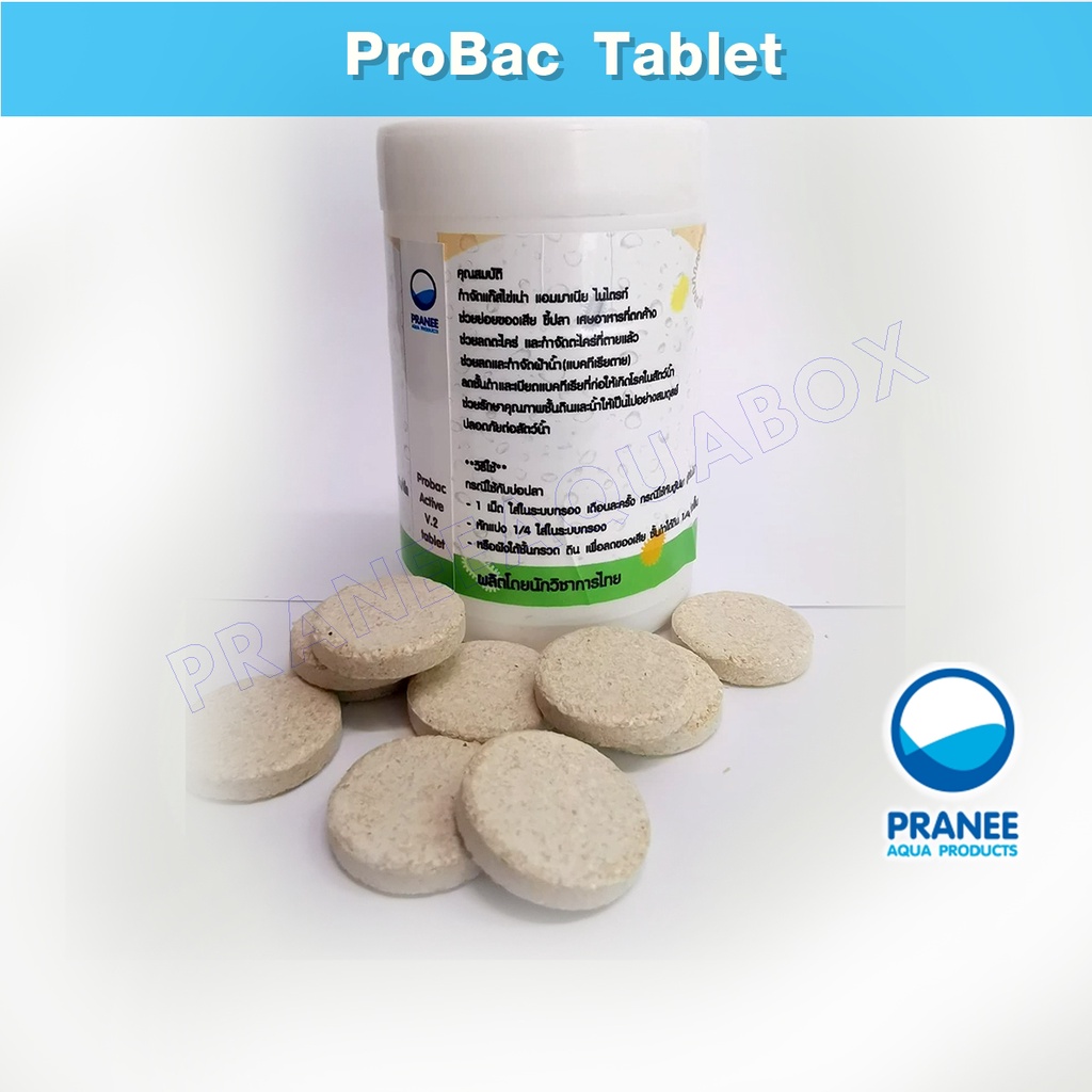 ProBac Active tablet จุลินทรีย์กำจัดของเสียในตู้ปลา ตู้ต้นไม้น้ำ ...