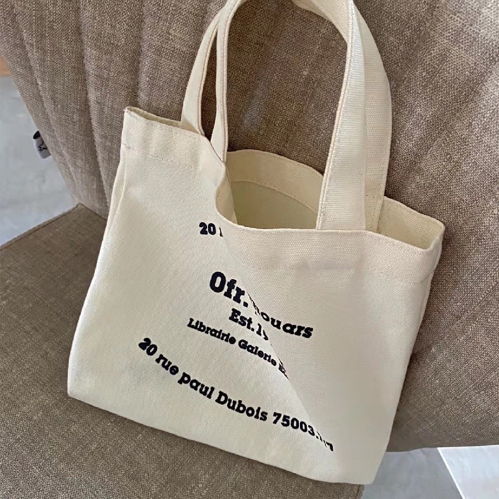 กระเป๋าช้อปปิ้ง-ผ้าแคนวาส-พิมพ์ลายตัวอักษร-แบบเรียบง่าย-สไตล์ปารีส