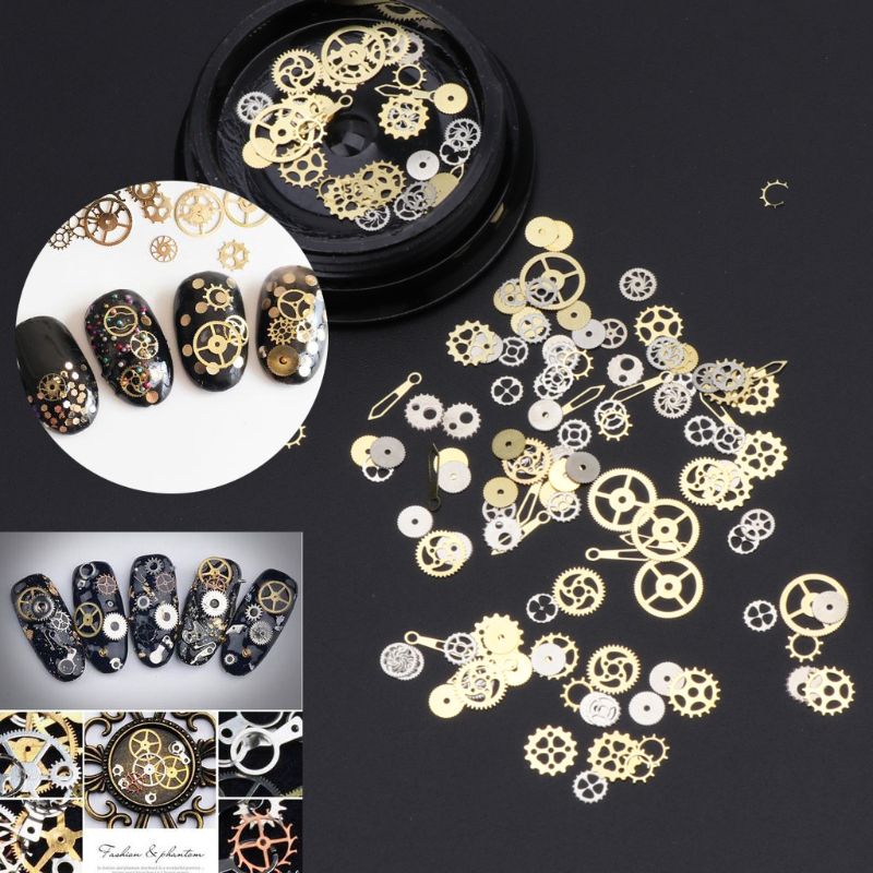 60pcs-mixed-steampunk-cogs-gear-clock-charm-uv-frame-resin-jewelry-fillings-diy