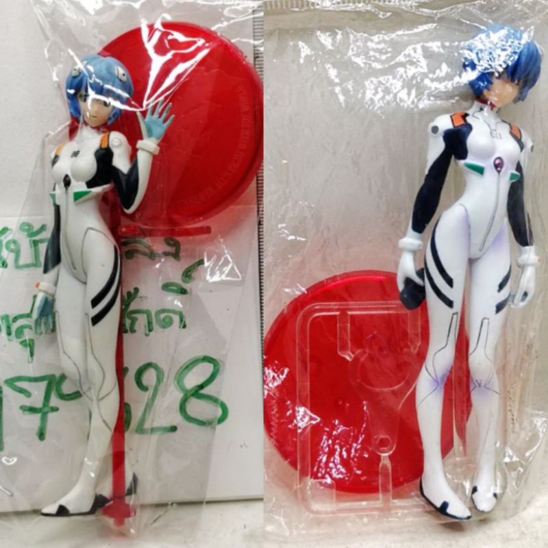 แท้-กาชาปอง-มือ1-มือ2-อะไหล่-ฐานแดง-bandai-neon-genesis-evangelion-portraits-3-rei-ayanami-figure-เรย์-ยกมือซ้าย