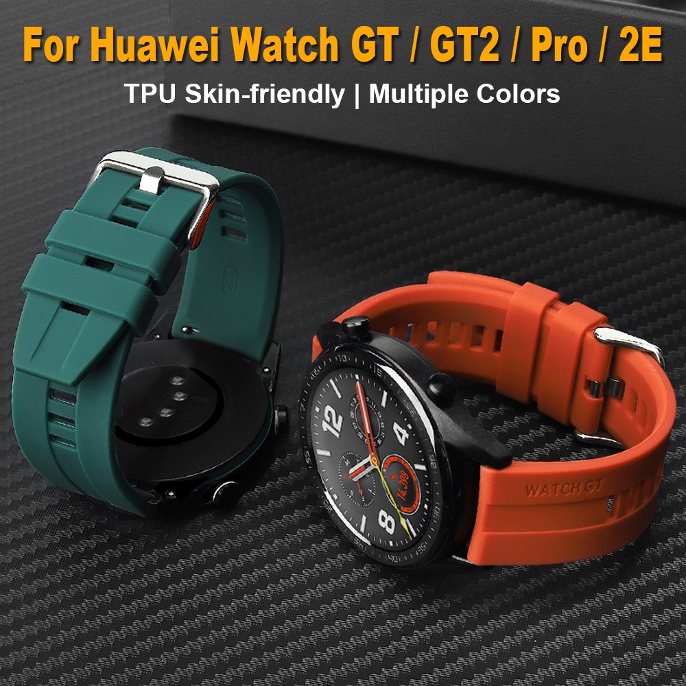 ภาพหน้าปกสินค้าสายนาฬิกาข้อมือ ซิลิโคนนิ่ม สําหรับ Huawei Watch GT GT2 GT3 Pro 46mm 42mm 43mm GT2e