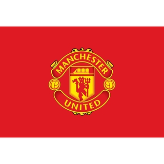 Manchester United Logo แมนเชสเตอร์ยูไนเต็ด  MUFC แมนยู Red Devils โปสเตอร์ Poster วอลเปเปอร์ ตกแต่งผนัง ฟุตบอล Football