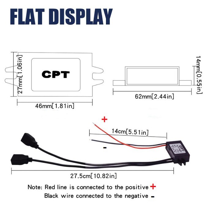 usb-3a-15w-dc-dc-12v-to-5v-double-usbx2-motorcycle-car-charger-สาย-usb-แปลงไฟจากรถยนต์-รถมอเตอร์ไซต์-สำหรับชาร์จอุปกรณ์