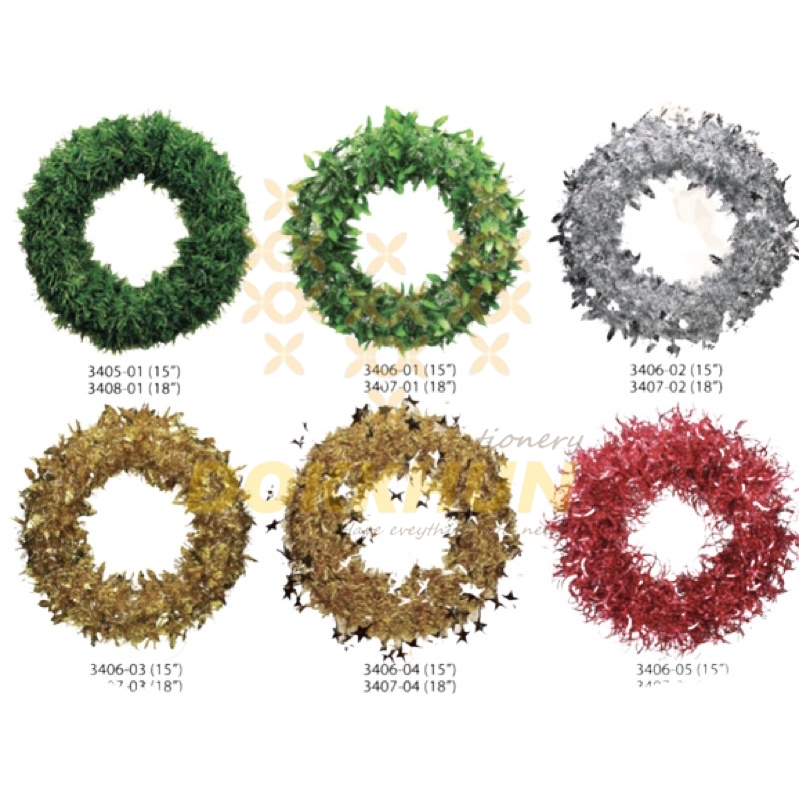 หรีดวันคริสต์มาสขนาด-18-นิ้ว-the-christmas-wreath-18-inch