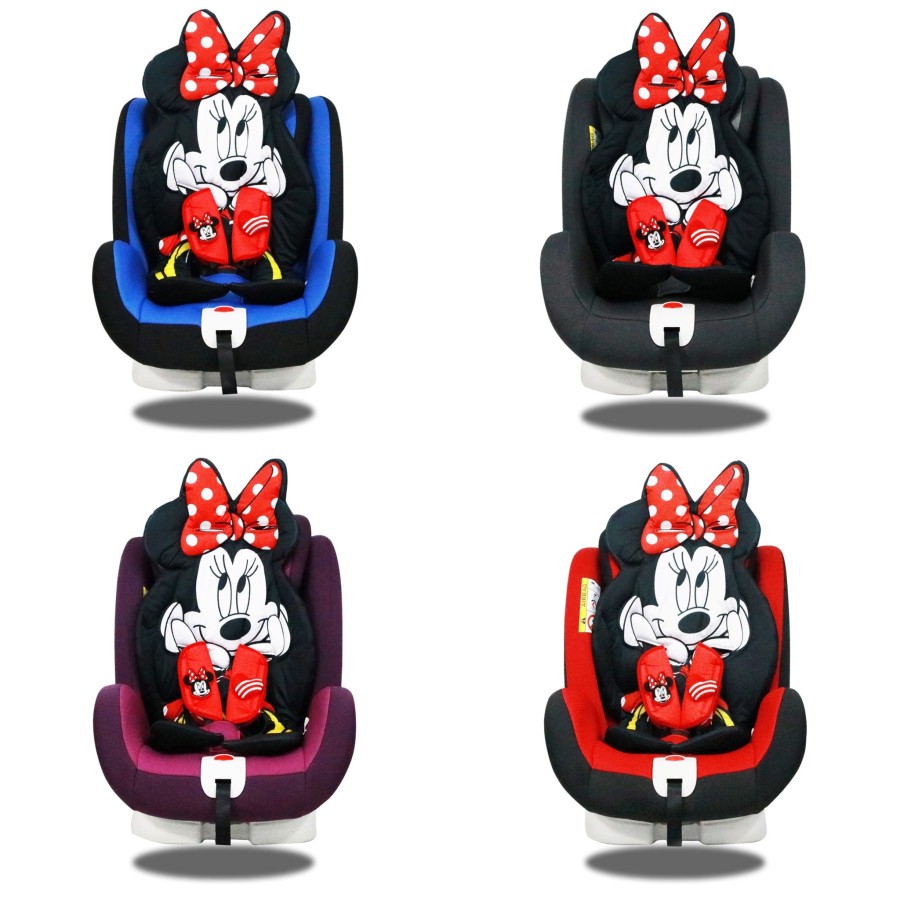 คาร์ซีท-ปรับหมุนได้-360-องศา-สีแดง-มินนี่-minnie-mouse-เบาะนิรภัย-baby-carseat-360