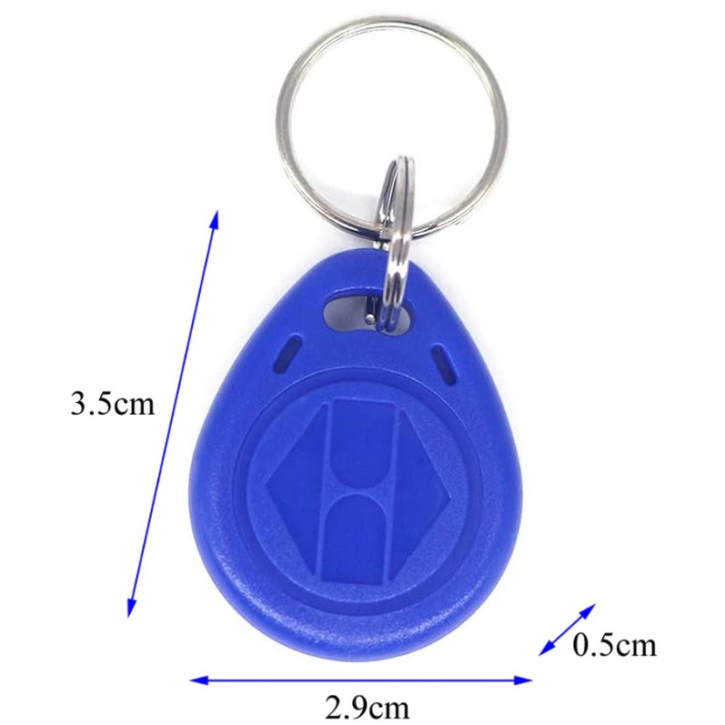 rfid-แบบพวงกุญแจ-สีน้ำเงิน-10pcs-rfid-tag-125khz-proximity-blue-color-rfid-card-keyfobs-key-fob-access-control