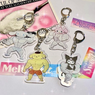 ภาพหน้าปกสินค้าพร้อมส่ง พวงกุญกล้ามโตสุดล่ำ พวงกุญแจ sanrio กล้ามโต คุโรมิ ปอมปอมปุริน ชินนาม่อน มายเมโลดี้ พวงกุญแจอะคลีริค ที่เกี่ยวข้อง