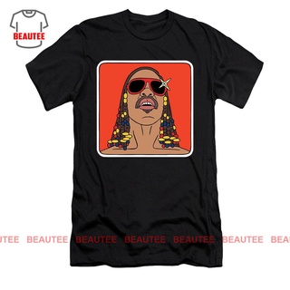 เสื้อยืดวงดนตรีเสื้อยืด ลาย Stevie Wonderall size