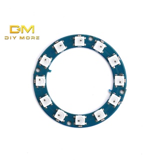 Diymore 12-bit WS2812 5050 RGB 5V บอร์ดไฟไฮไลท์ สีเต็ม สําหรับ Ard**uino MCU