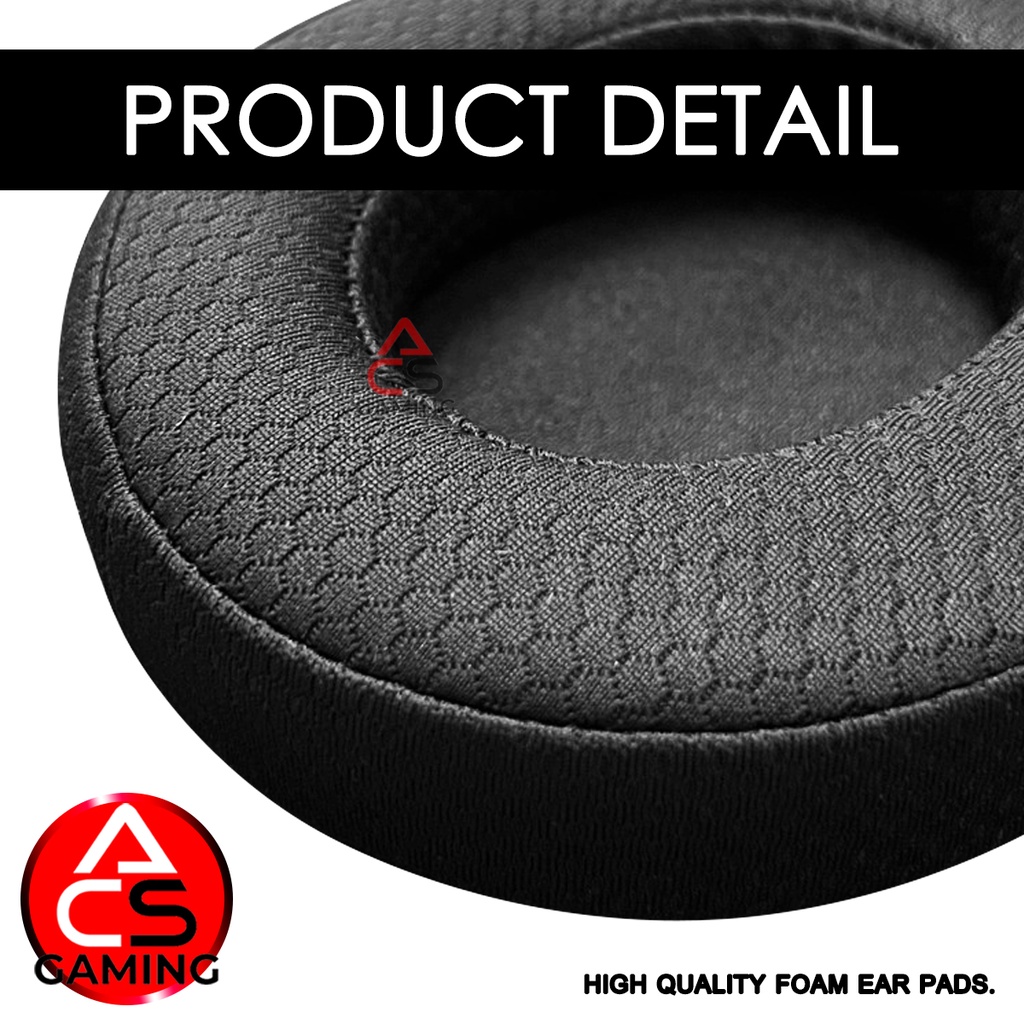 acs-ฟองน้ำหูฟัง-razer-ผ้าสีดำ-สำหรับรุ่น-kraken-7-1-v2-pro-v2-v2-quartz-gaming-headset-จัดส่งจากกรุงเทพฯ