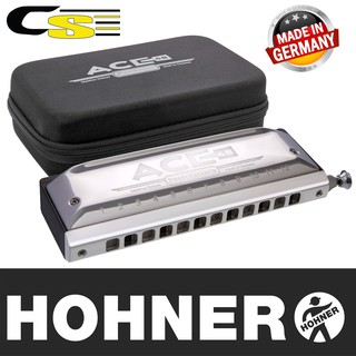 Hohner ACE48 ฮาร์โมนิก้า แบบโครมาติก 12 ช่อง ระดับมืออาชีพ + แถมฟรีเคสแข็ง &amp; ไขควง ** Made in Germany **