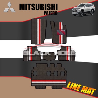 Mitsubishi Pajero Sport ปี 2015 - ปีปัจจุบัน Blackhole Trap Line Mat Edge (Set ชุดภายในห้องโดยสาร)