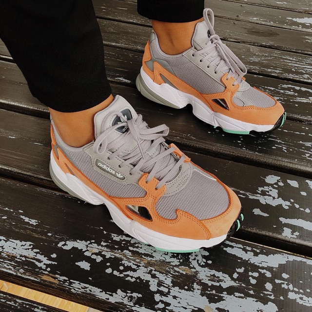 Adidas Falcon LIGHT GRANITE EASY ORANGE Shopee Thailand