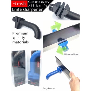 myh knife sharpener ที่รับมีดตั้งโต๊ะ แบบ 2 ช่องสไลด์ ช่วยให้มีดกลับมาคมใหม่อีกครั้ง