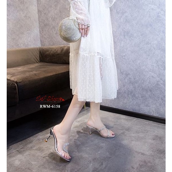 rwm-6158-รองเท้าส้นสูงเปิดส้นแบบสวม-วัสดุหนัง-pu