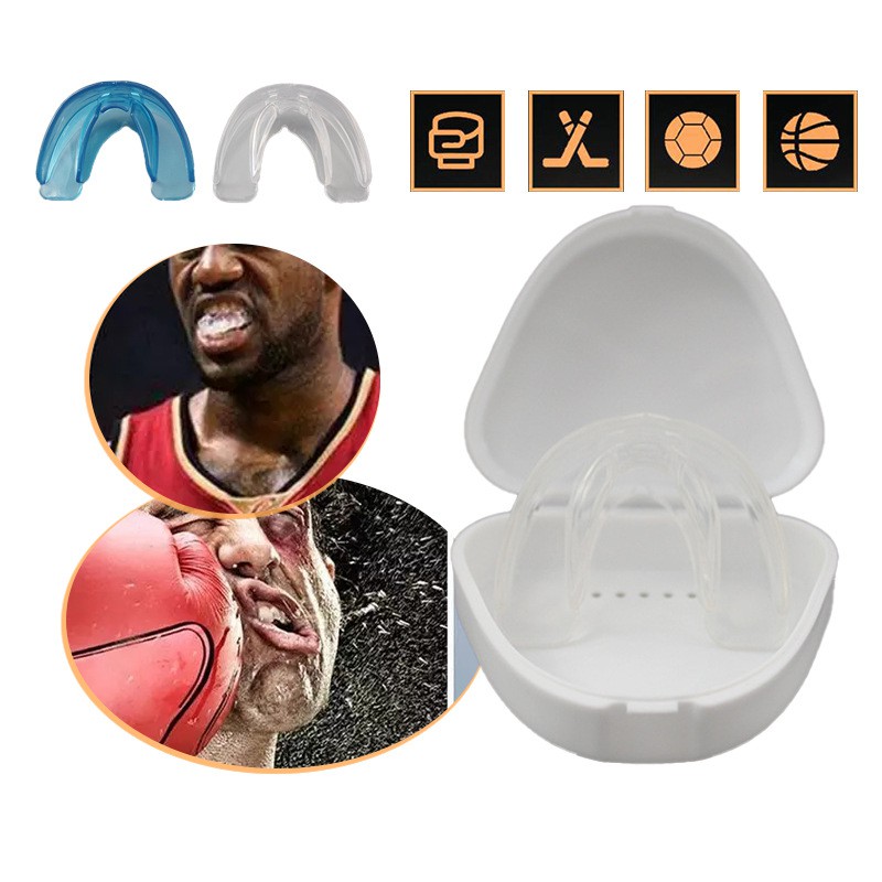 ภาพสินค้าฟันยางนักมวย Mouth Guard ฟันยางครอบฟันบนล่าง ฟันยางซิลิโคน ยางครอบฟัน ซิลิโคนครอบฟัน ยางกัดฟัน ฟันยางสำหรับนักกีฬา จากร้าน komi_home บน Shopee ภาพที่ 8