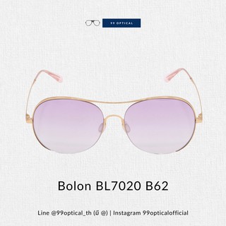 แว่นกันแดด Bolon รุ่น BL7020 B62 สีชมพูปนทอง ทรงกลมๆ