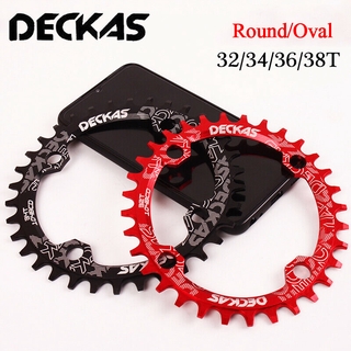 Deckas 104bcd จานหน้าจักรยาน อะลูมิเนียมอัลลอย ทรงวงรี กว้าง 32 34 36 38T 7075