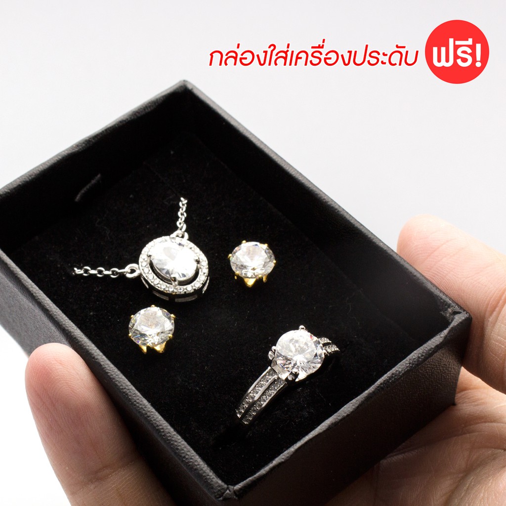 555jewelry-แหวนเงินแท้-silver-925-ดีไซน์สวยหรู-ดูมีสไตล์-ฝังเพชร-cz-จัดส่งพร้อมกล่อง-รุ่น-md-slr091-slr-b3