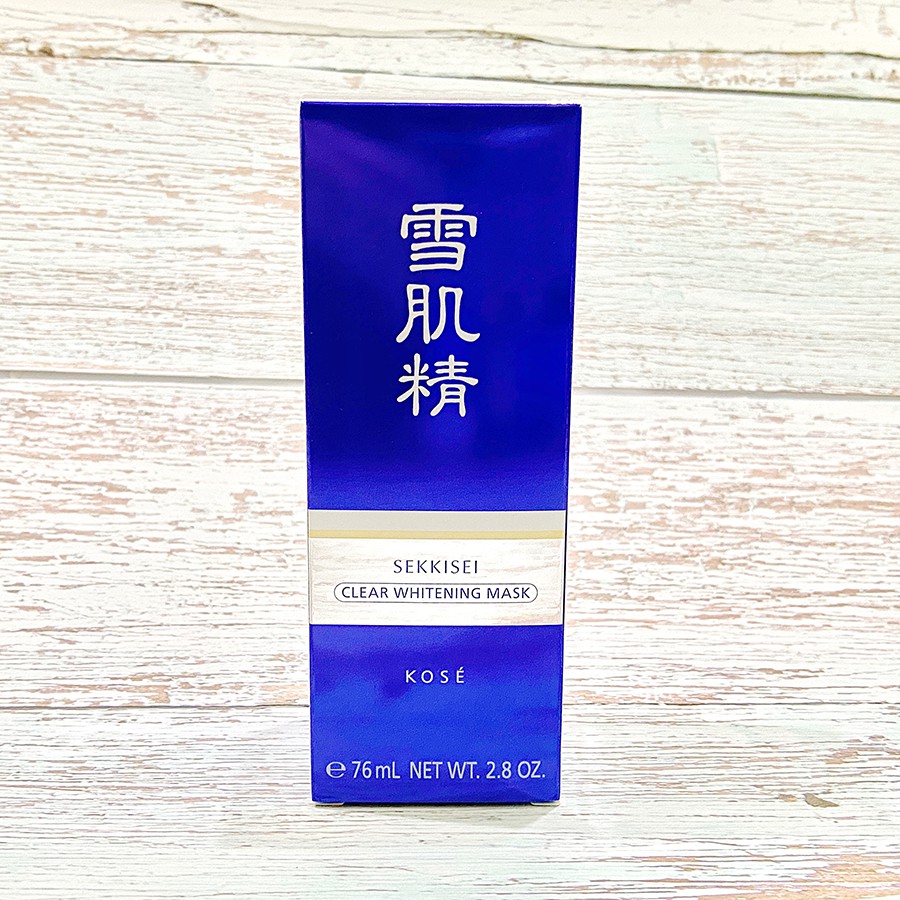 kose-sekkisei-clear-whitening-mask-มาส์กดำ