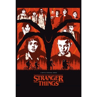 โปสเตอร์หนัง Stranger Things สเตรนเจอร์ ธิงส์ ซีรีย์ Movie Poster ภาพติดผนัง ตกแต่งบ้าน รูปติดห้อง ของสะสม