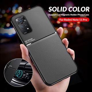 For Xiaomi Redmi Note 11 Pro Case Car Magnetic Holder Phone Cover Redme Redmy Note11 11S 4G 11Pro 5G Silicone Shockproof Fundas