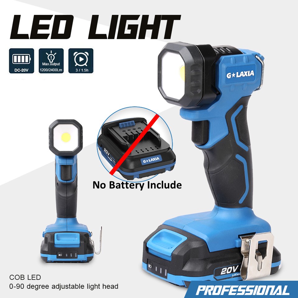 ราคาและรีวิวไฟฉาย GALAXIA COB high power rechargeable portable led work light (ไม่รวมแบตเตอรี่)