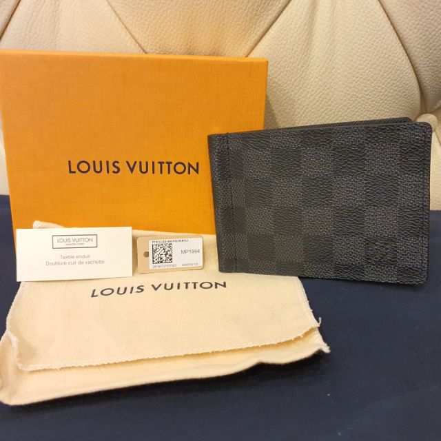 LOUIS VUITTON CARD WITH MONEY CLIP DAMIER - bagnifiquethailand