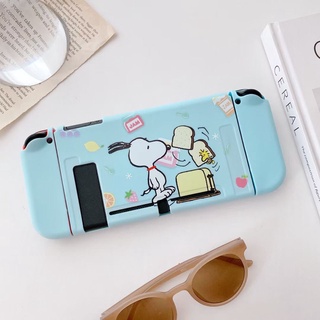 เคส Tpu ลายการ์ตูน Snoopy Nintendo Switch oled น่ารัก อุปกรณ์เสริม สําหรับจอยเกม NS JoyCon