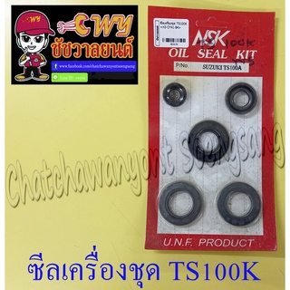 ซีลเครื่องชุด TS100A TS100K (ชุด 5 ตัว)