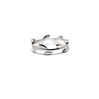 Finejewelthai แหวนใบมะกอก แหวนเงิน เงินแท้/ Olive leaves-Silver925-Ring - R131300
