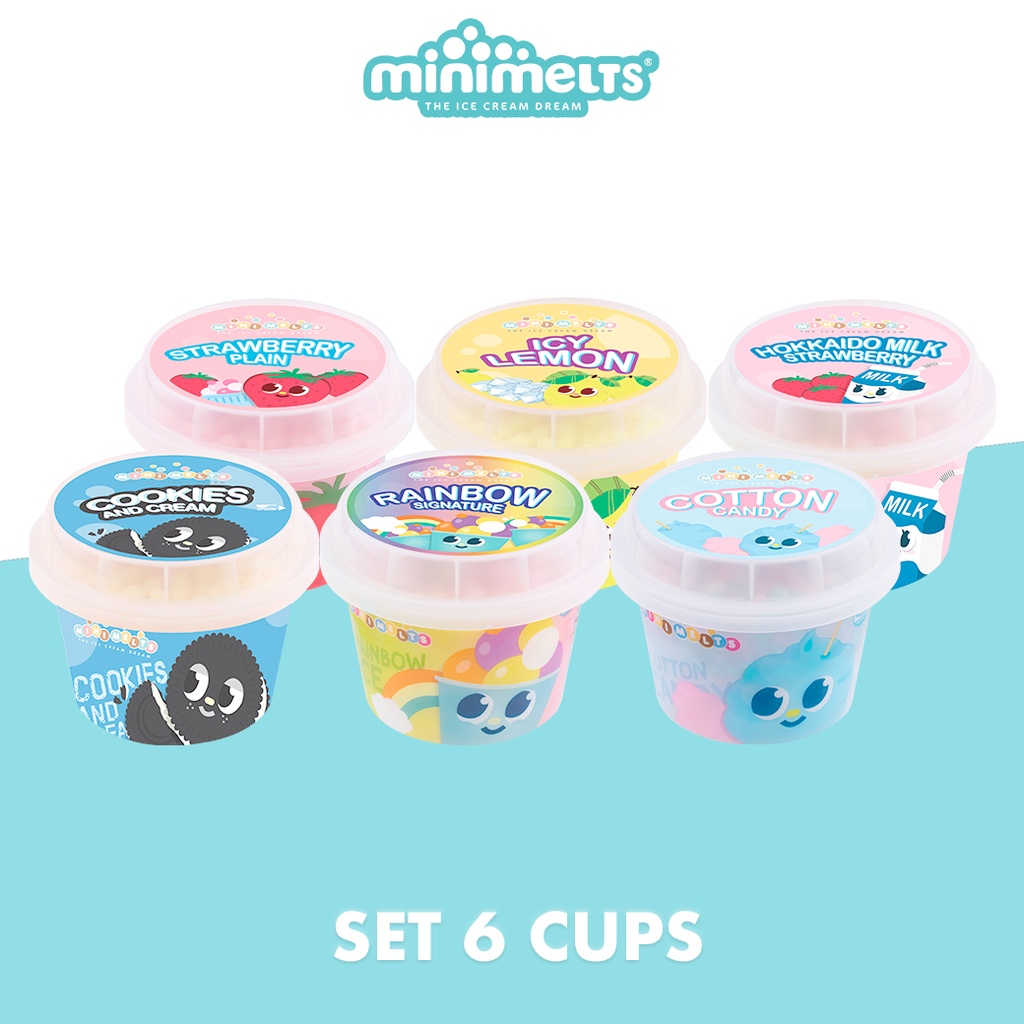 ภาพหน้าปกสินค้าไอศกรีมเม็ดจิ๋วมินิเมลท์ (Minimelts TH) 6 ถ้วย มีให้เลือกถึง 10 รสชาติ