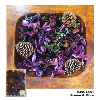 Aroma&amp;More ชุดบุหงา ดอกไม้แห้ง คละแบบ สีม่วงคละสีธรรมชาติ ชนิดไม่มีกลิ่น 200 กรัม / Potpourri Assorted  UNSCENTED 200g