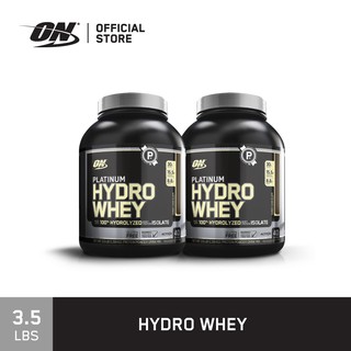 ภาพขนาดย่อของภาพหน้าปกสินค้าOPTIMUM NUTRITION Hydro Whey 3.5 Lbs. 2 กระปุก รส Chocolate ( HYDRO WHEY x2 Units ) จากร้าน optimum_nutrition บน Shopee