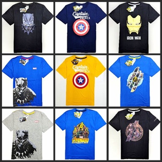 เสื้อยืดเด็กโต เสื้อยืดผู้ใหญ่ อก 44 นิ้ว ลายลิขสิทธิ์ Avengers อเวนเจอร์ส, Marvel มาร์เวล, Spider Man สไปเดอร์แมน