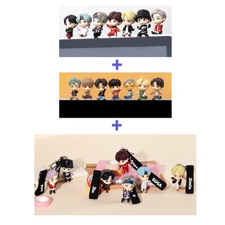 [Korea] BTS (Bangtan boys) 2 Monitor Figure "MIC Drop +  Dynamite" + Keyring Figure SET, TinyTan, Official, Original, Authentic, army, idol figure, HYBE(BigHit Entertainment), KPOP, Wholesale DISCOUNT